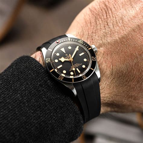 fabric strap tudor black bay|black bay 58 rubber strap.